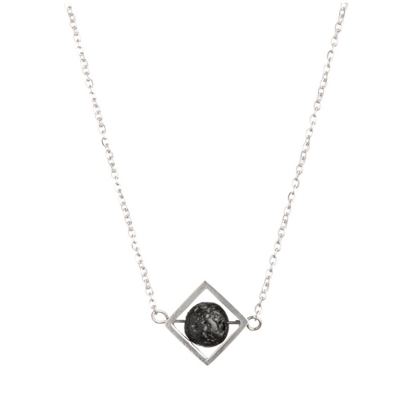 2/$20 ▪️Square (Diamond) Bead Diffuser Necklace - Picture 3 of 4
